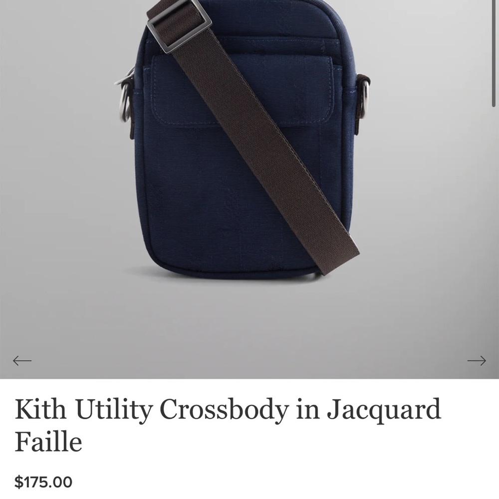 Kith Utility Crossbody in Jacquard Faille